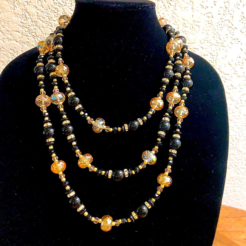 68” stunner necklace by JustJoanie of Palm Beach